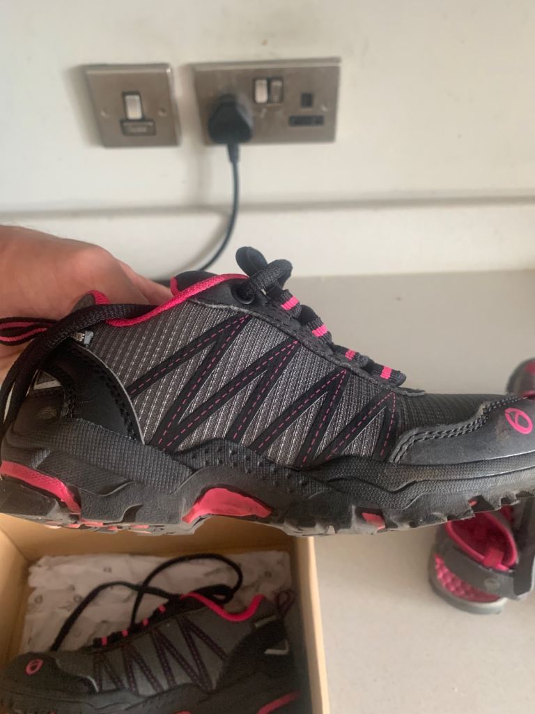 Children’s  Black & Pink Walking Trainers - Good Condition