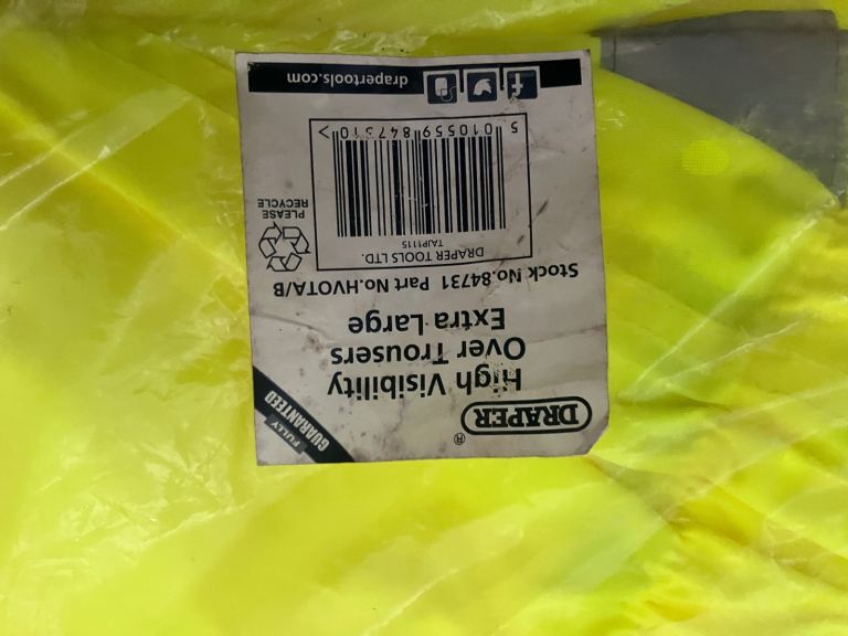 High Visibility Yellow Trousers