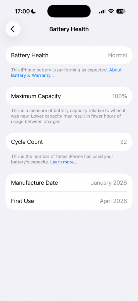 I phone 17 pro midnight blue 