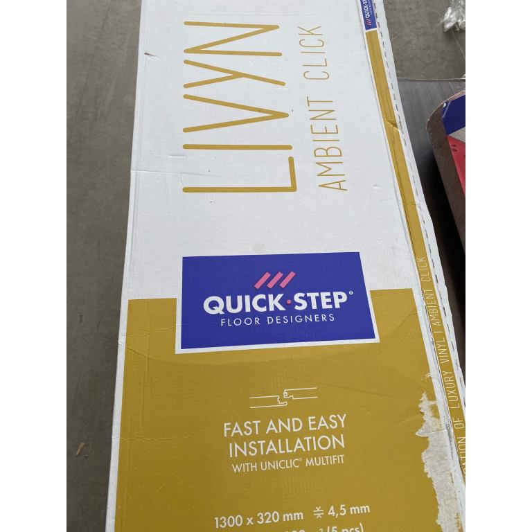 Quickstep white marble vinyl click flooring 