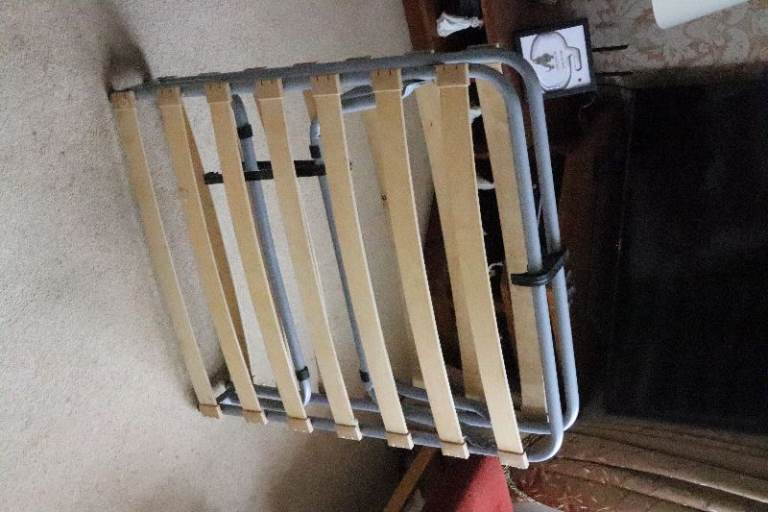 Single Folding Guest Bed with Mattress – Good Condition