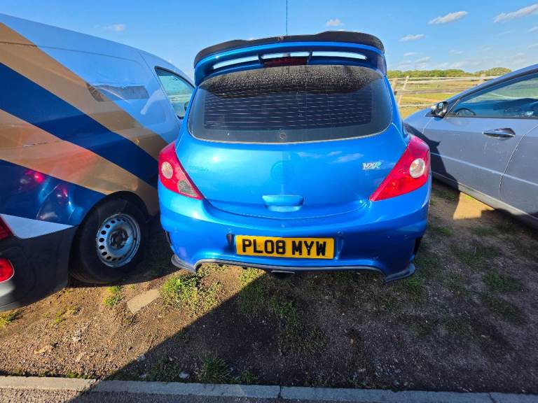 VAUXHALL CORSA D VXR 3DR TAILGATE Boot Spolier BLUE  BREAKING PARTS 
