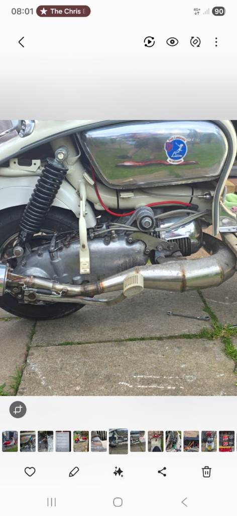 Lambretta  xxl petrol tank  li   sx tv series 1 .2