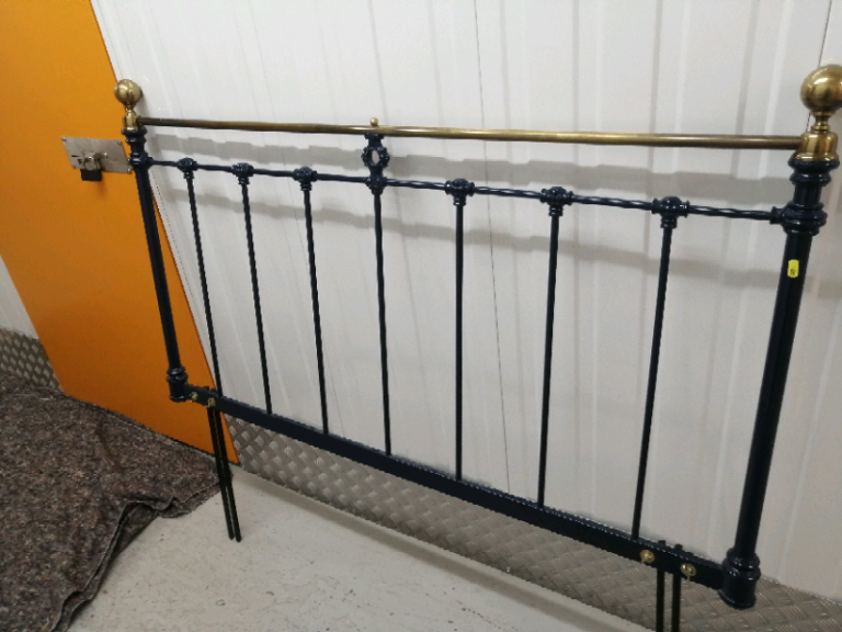 Kingsize cast iron headboard 