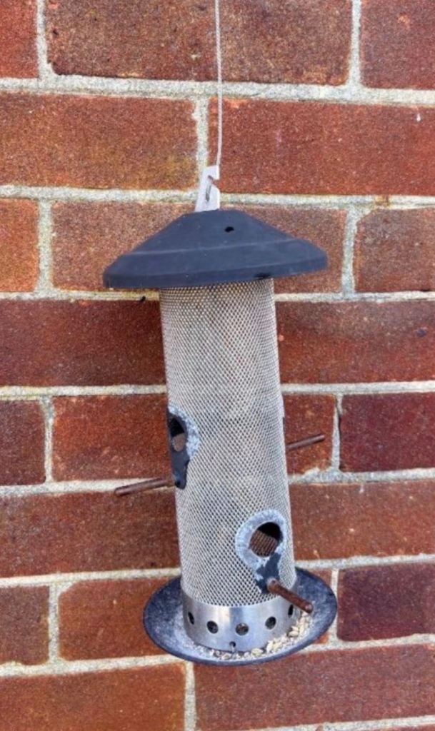 Metal Bird Feeder - Used Condition
