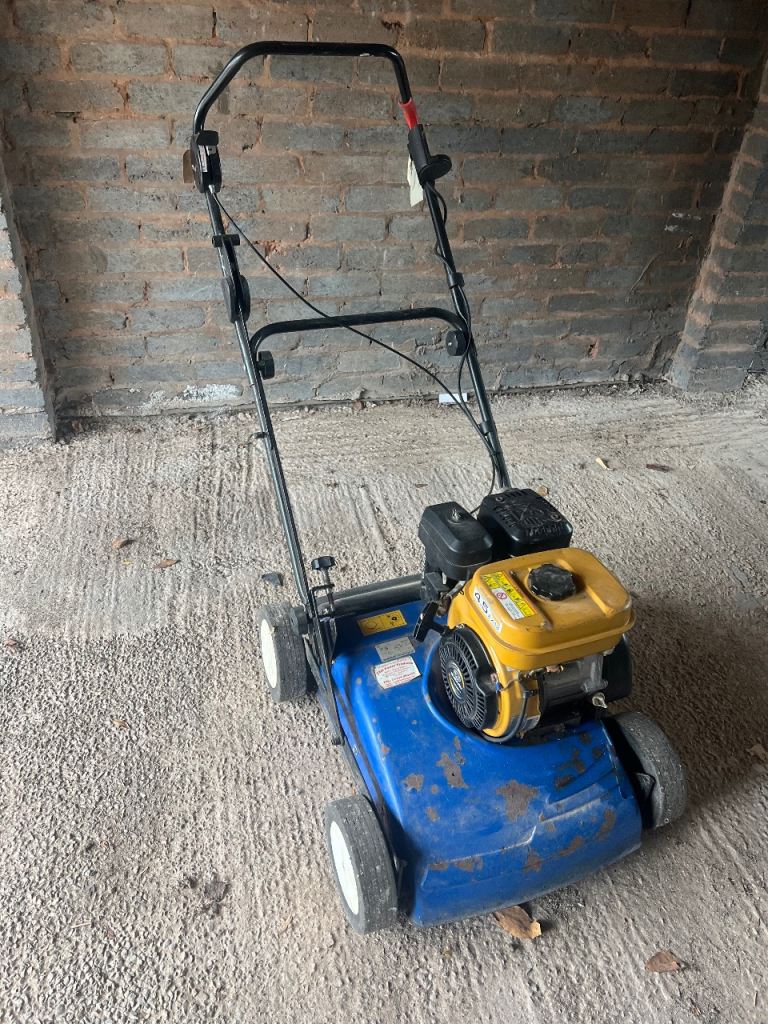 Subaru engine Petrol Lawn Mower - Blue, Fair Condition