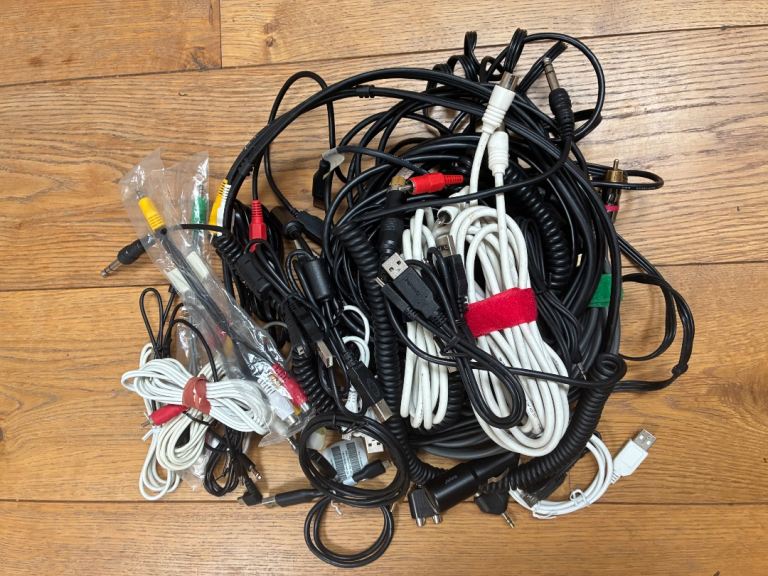 Cables, adapters, plugs, connectors etc.