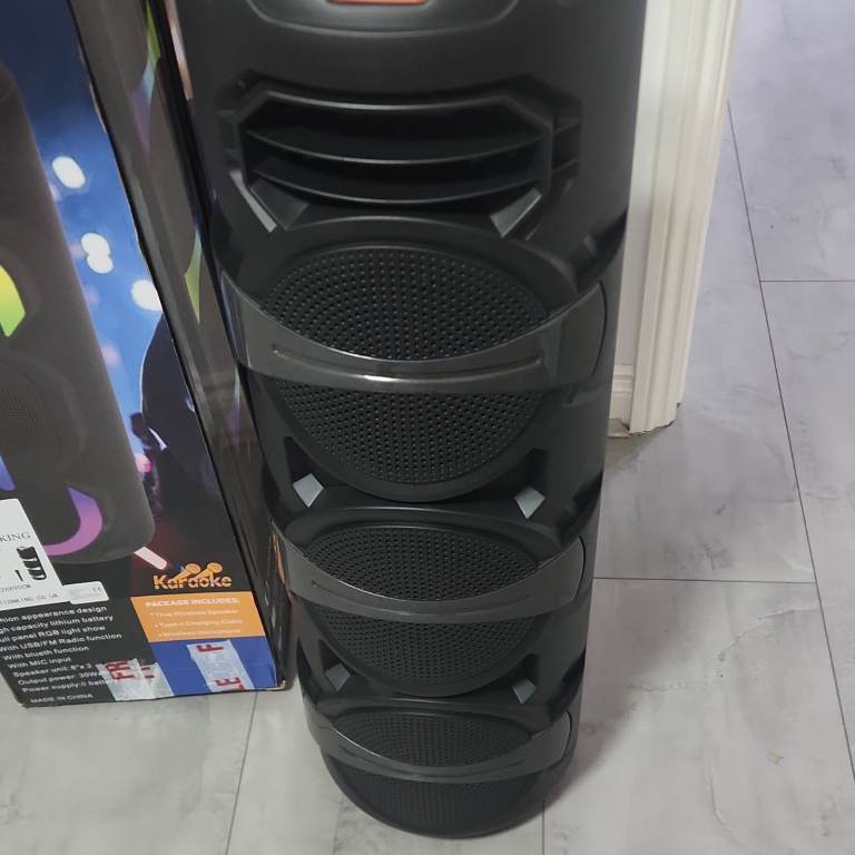 New Portable Very Big Bluetooth Karaoke Speaker with RGB Lights