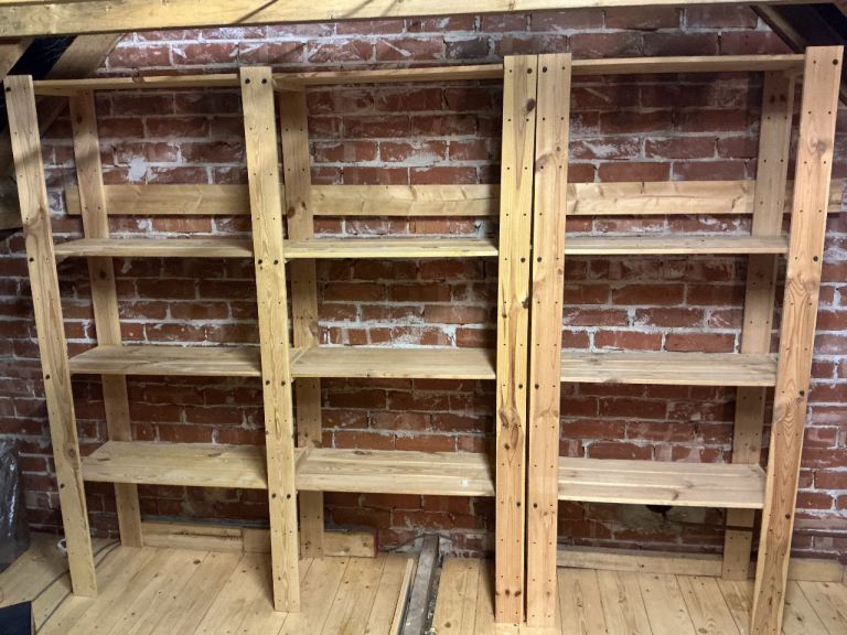 IKEA storage shelves 
