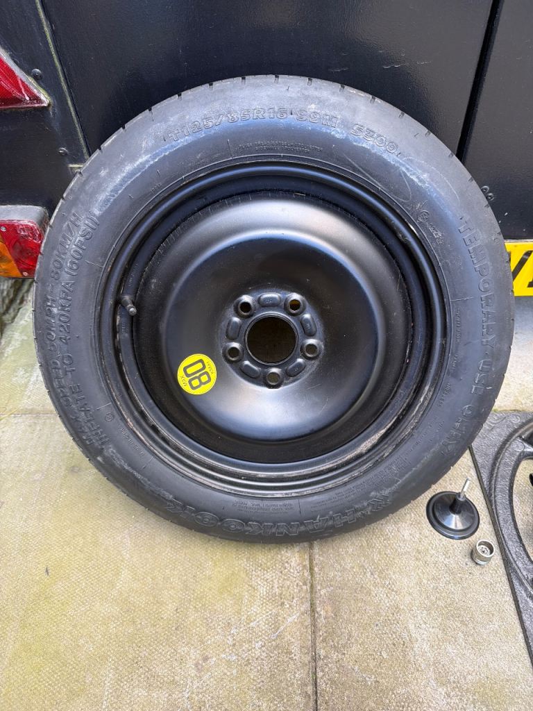 Spair tyre etc 