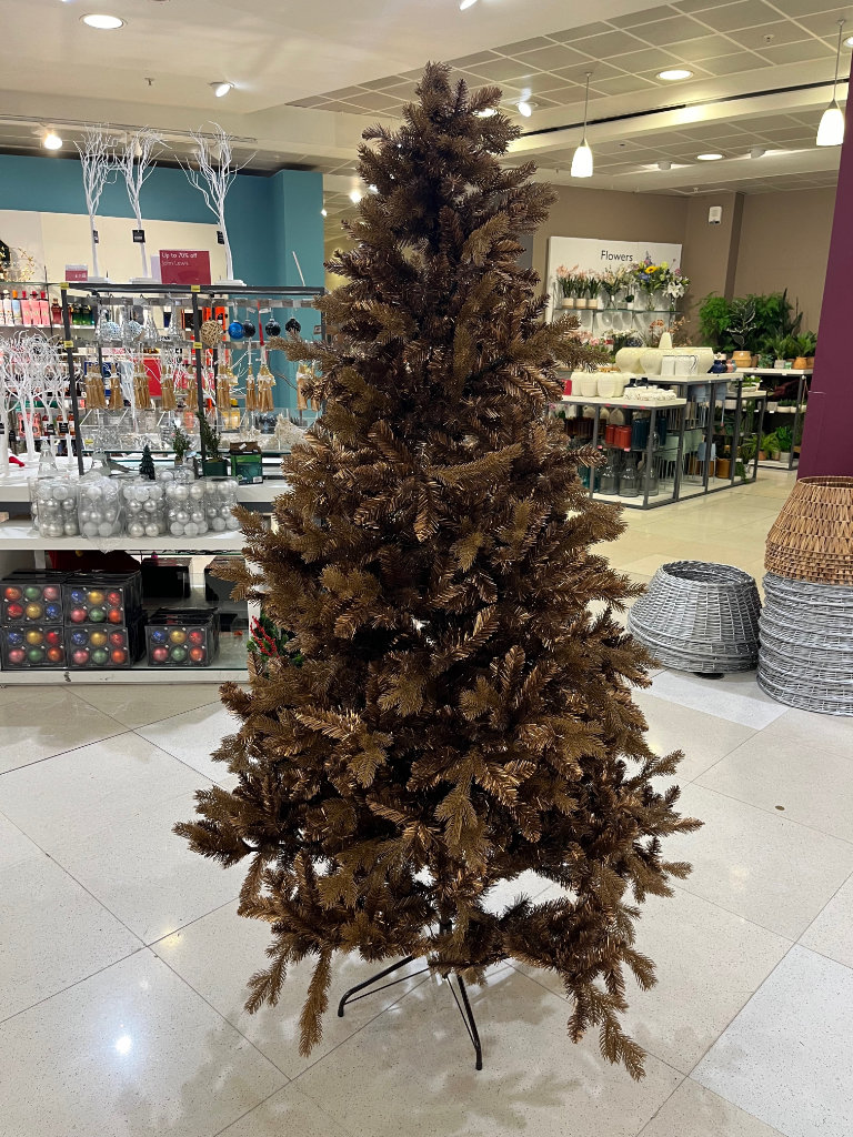 *Brand New * John Lewis Copper Christmas Tree 7ft - 210cm x 132.5cm