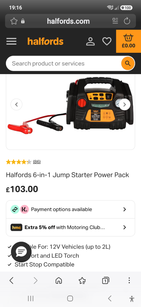 6-in-1 Jump Starter Power Pack