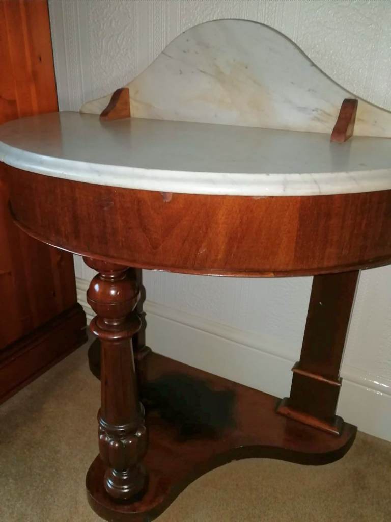 Antique Marble Topped Wash Stand