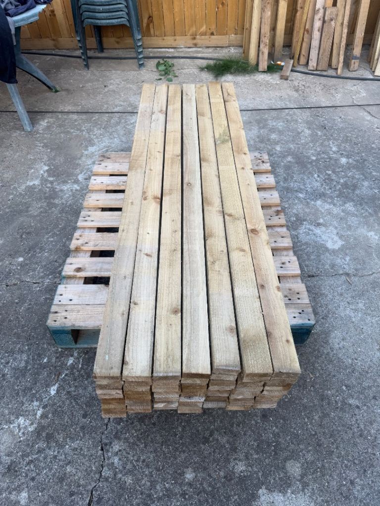 Heavy duty fence back rails/timber 75x32 