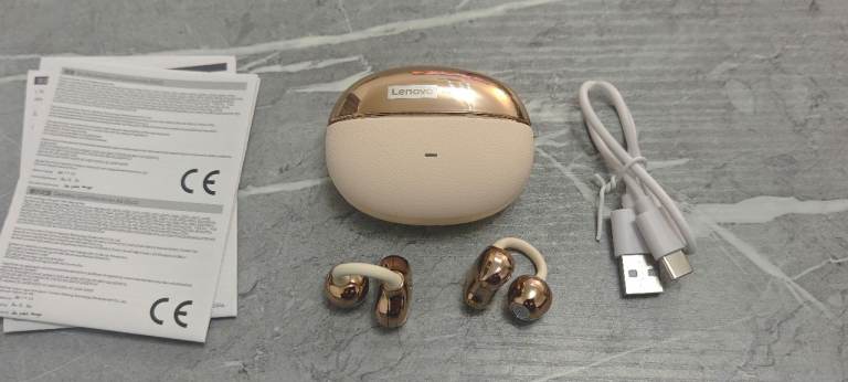 Lenovo Open Ear ClipOn Wireless Bluetooth Headphones RS123