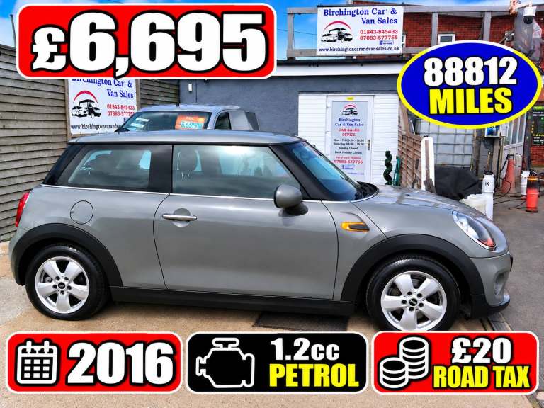 2016 MINI One 1.2CC PETROL ULEZ OK VGC PEARL GREY **£20 RD TAX** ((88812 MILES)) SERVICED HATCHBA...