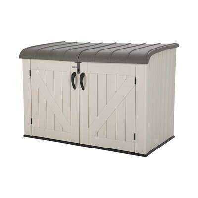 Lifetime Outdoor Horizontal Storage Shed Unit (75 cubic feet) - Brand New Boxed - 60170