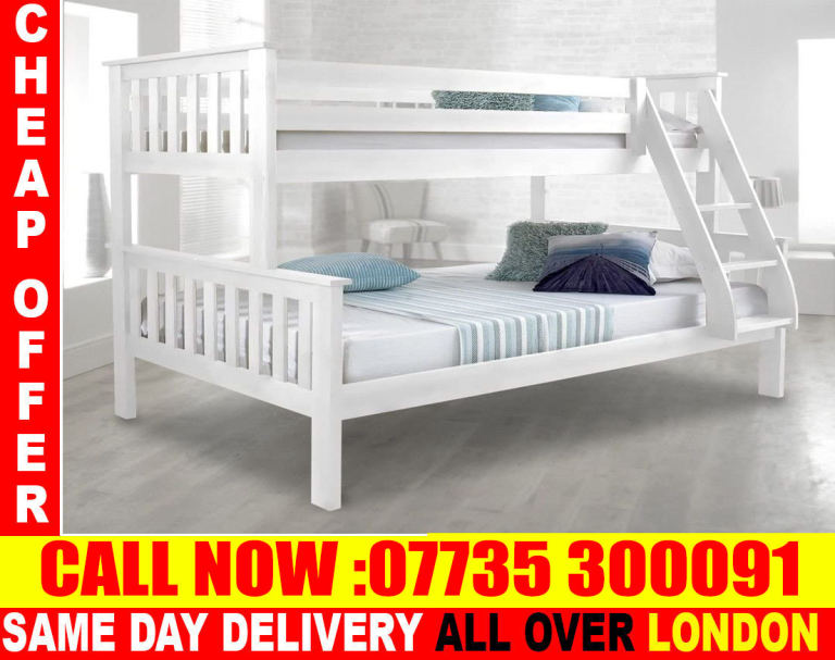 ( Bluwa) Wooden and matal bunk bed Single or Double mattress