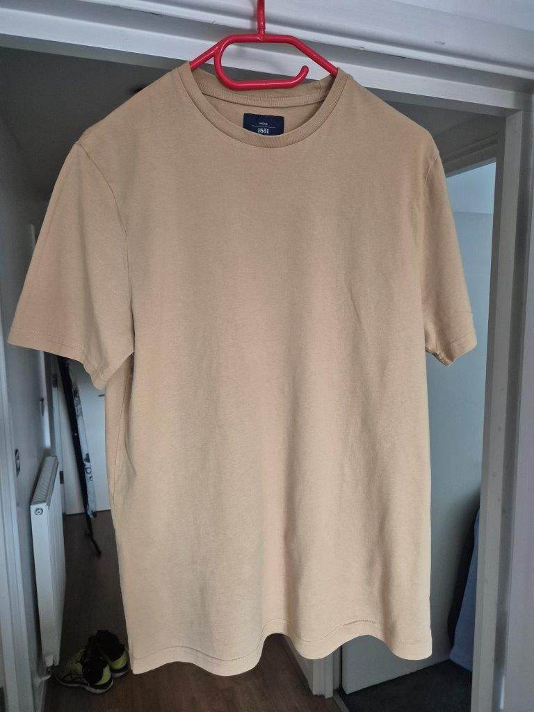 Mens Moss 1851 T-shirt, size M (slim fit), Beige Color
