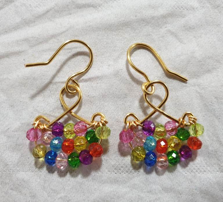 Handmade Colourful Dangle Earrings