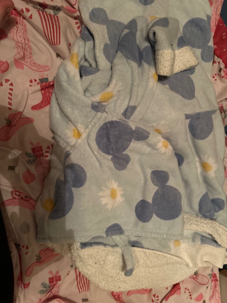 Disney Mickey Mouse Dressing Gown - Blue, Good Condition