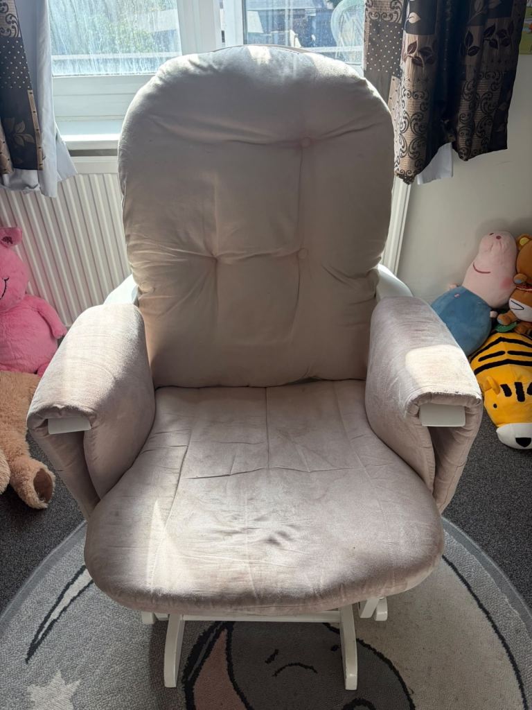 Tutti Bambini Nursing Rocking Chair & Footstool Stone colour