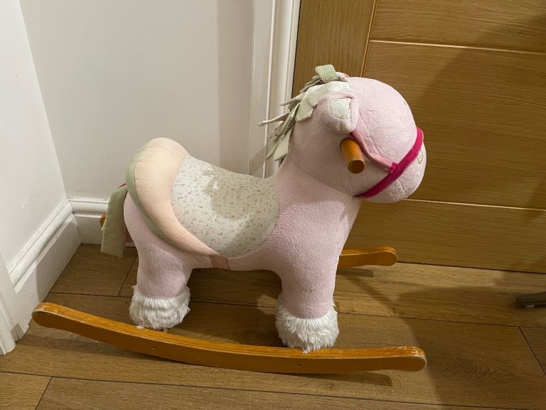 Pink Children's Rocking Horse Toy