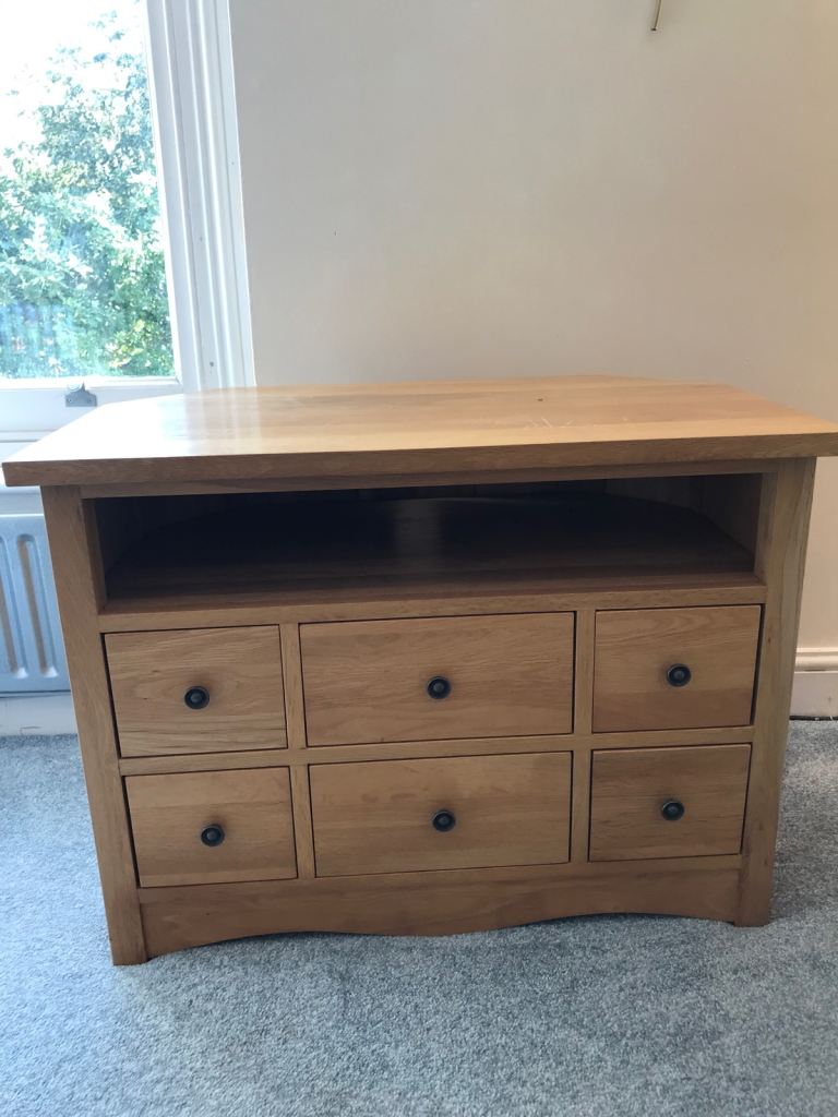Solid Oak TV Cabinet