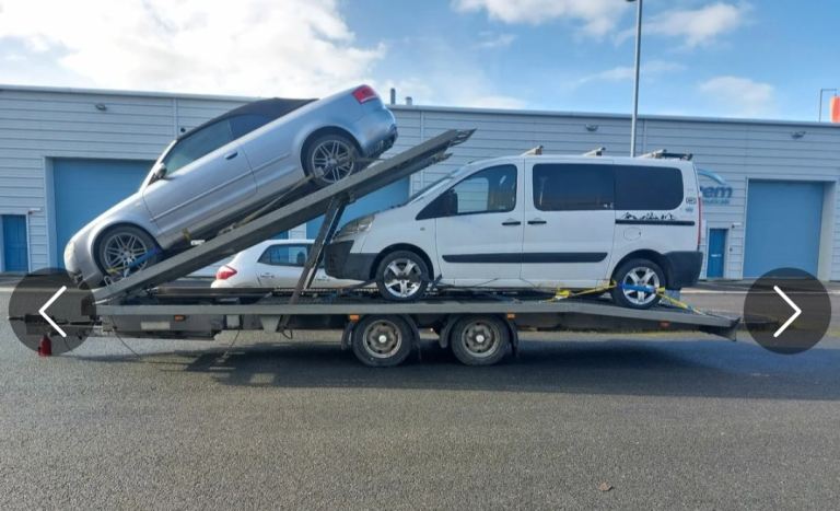 Twin deck car transporter trailer 