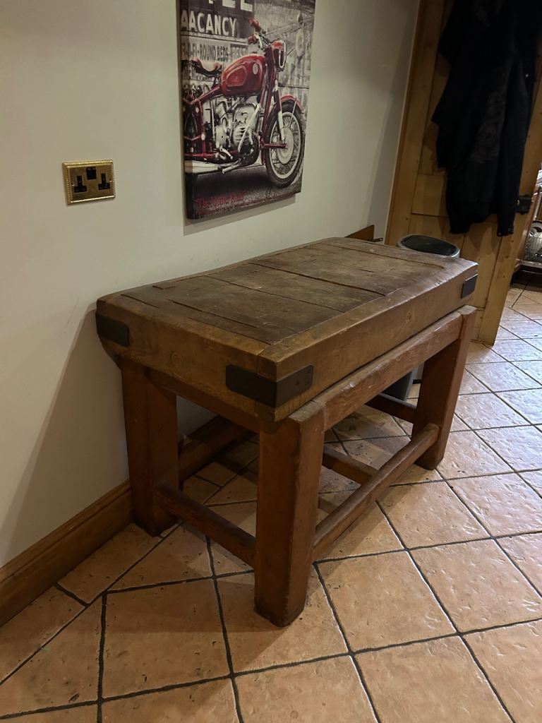 Large butchers block years old