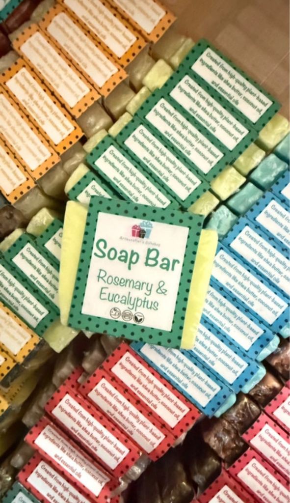 110 vegan soap bars - soap business start up