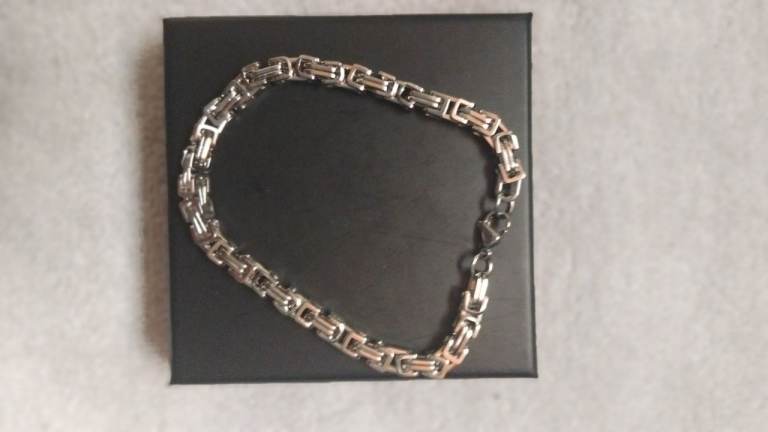 Men's Stainless Steel Jewelry Barclet  set-up-colored plated Finish