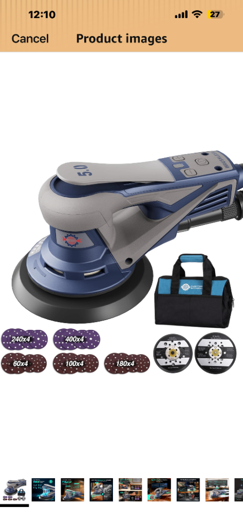 Orbital Sander Kit with Accessories - Good Condition