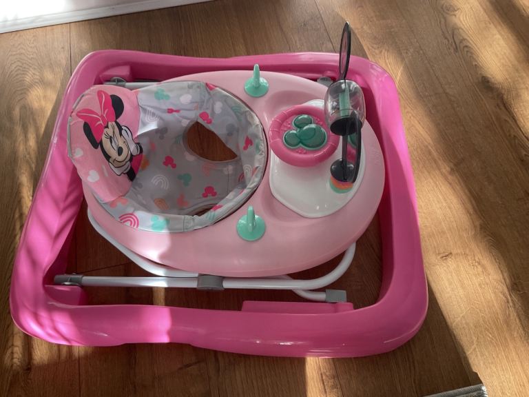 Disney Baby Minnie Mouse Walker - Pink, Good Condition