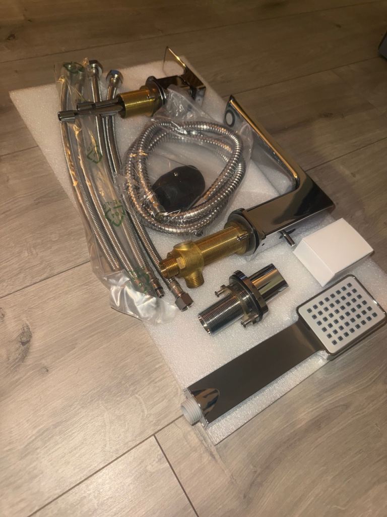 Pure Bathroom Chiara 3 Tap Hole Bath Shower Mixer Chrome RRP £399