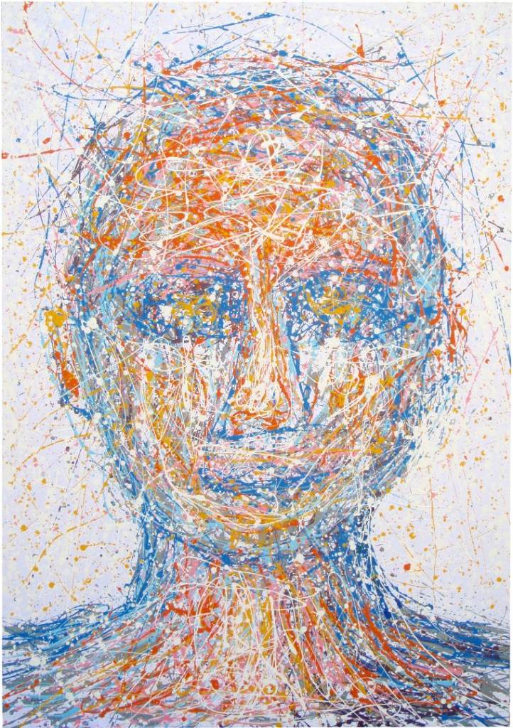 Original Huge Portrait Painting; 159x112cm Abstract Very Large Modern Canvas Wall Art; Free Delivery