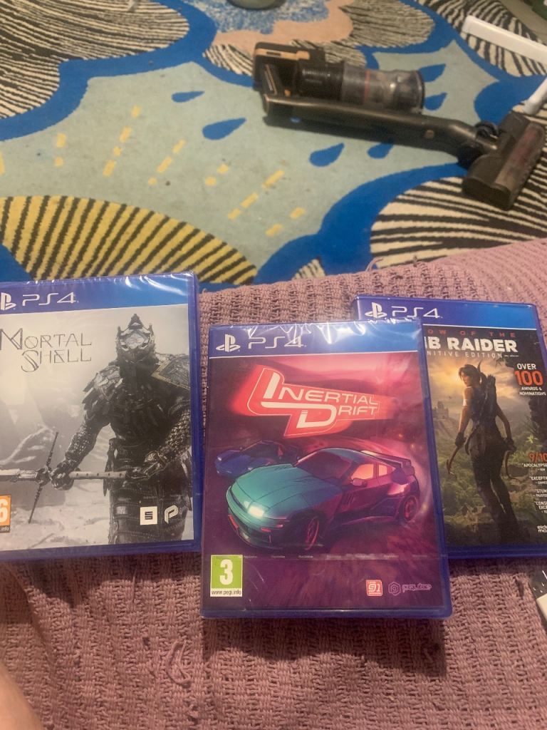 PS4 Games Bundle - Mortal Shell, Inertial Drift, Tomb Raider