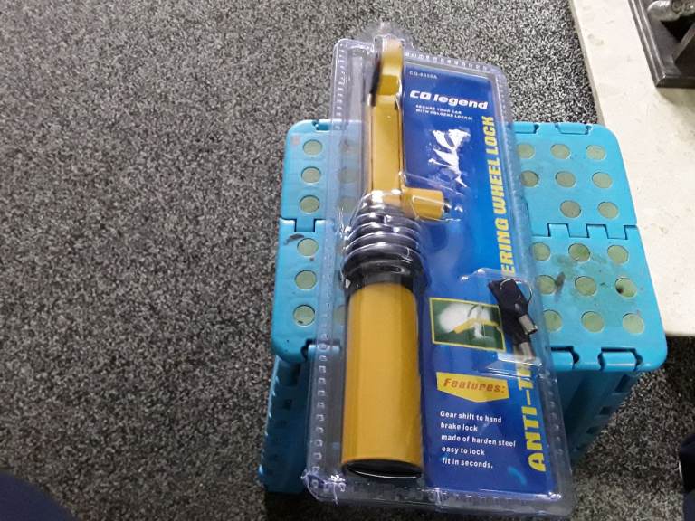 Vehicle handbrake to gearstick anti theft lok as x2 keys protect your vehicle brand new 