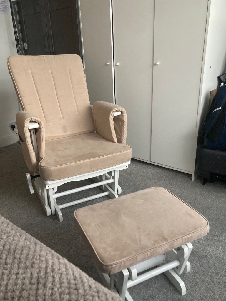 Rocking. Chair and stool