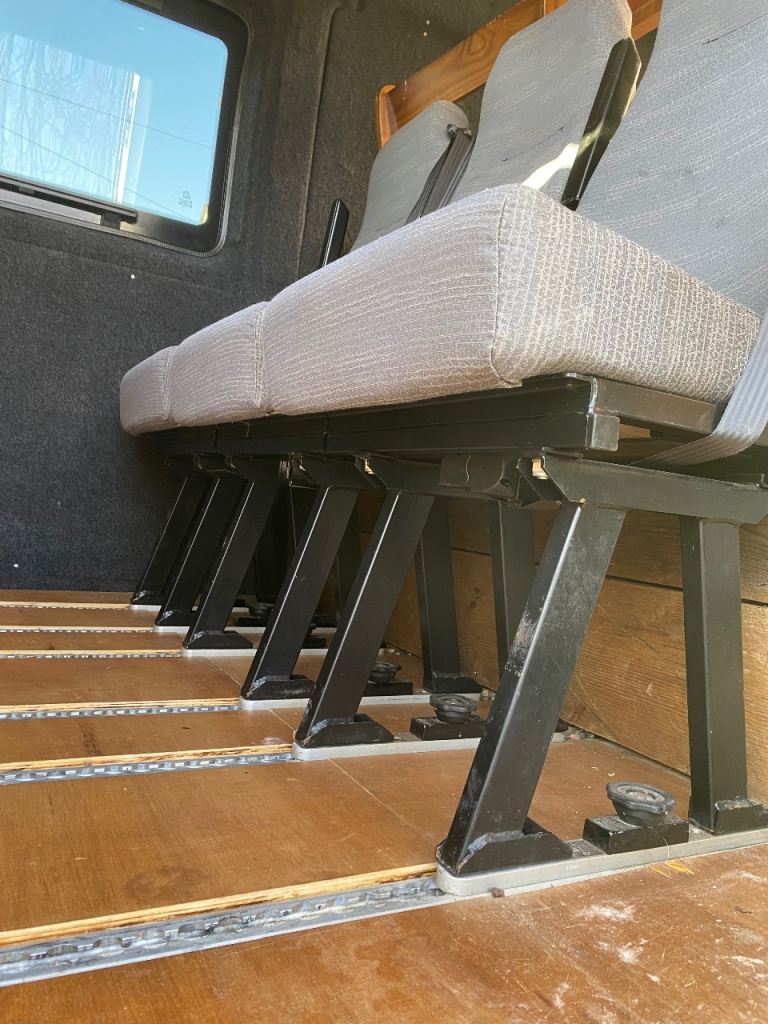 Removable van seats. 