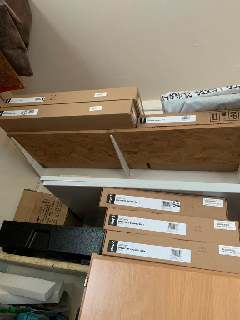  Drawer Boxes, Panels, doors and drawer fronts.