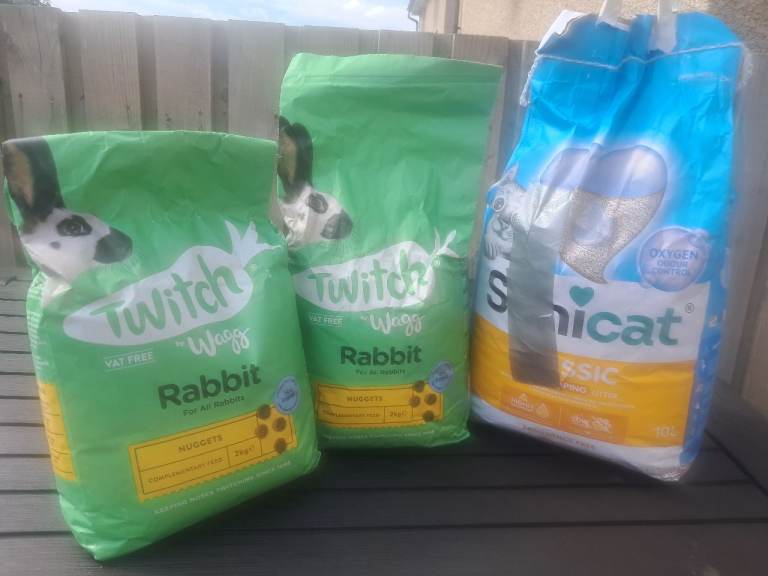 Cat and rabbit stuff