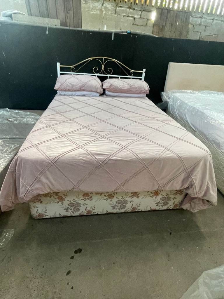 Double Divan Set - Mattress and Headboard Included