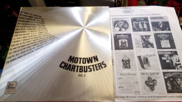 Motown Chartbusters Vol. 3 EX FLIPBACK FIRST PRESS AND INNER RECORD ALBUM