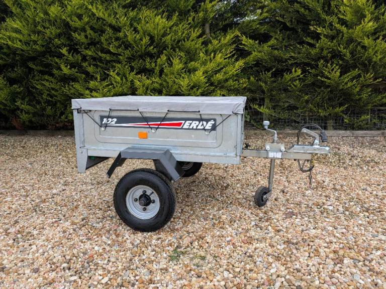 Erde 102 Camping Trailer - Excellent Condition complete with cover and Jockey Wheel.