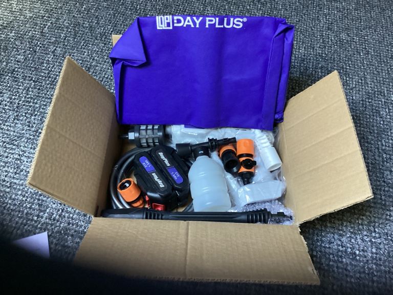DAY PLUS Cordless Pressure Washer Kit – Brand New