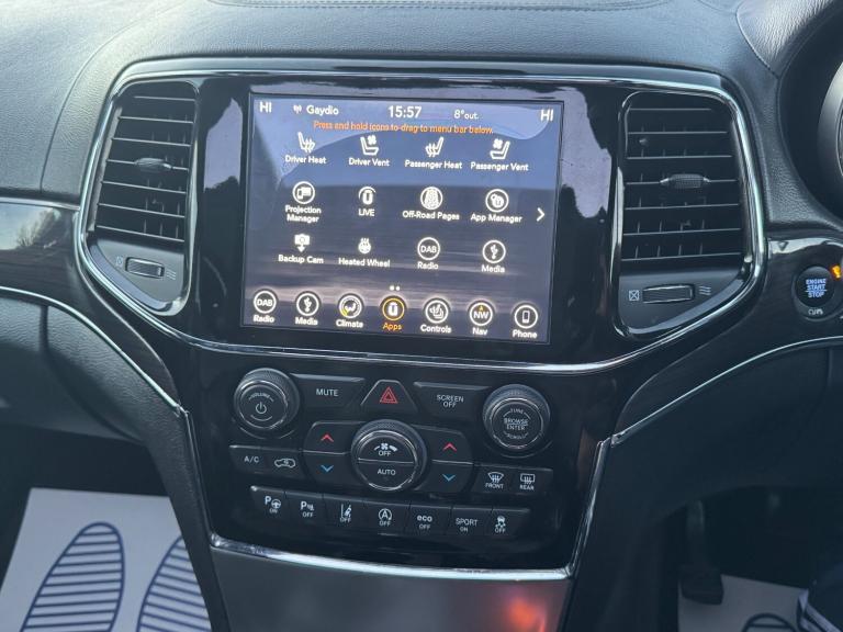 2019 Jeep Grand Cherokee 3.0 V6 MultiJetII Overland SUV 5dr Diesel Auto 4WD Euro 6 (s/s) (250 ps)...