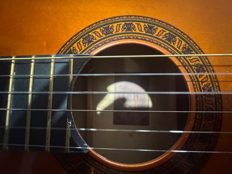TGI Acoustic Guitar with Case – Needs New Strings