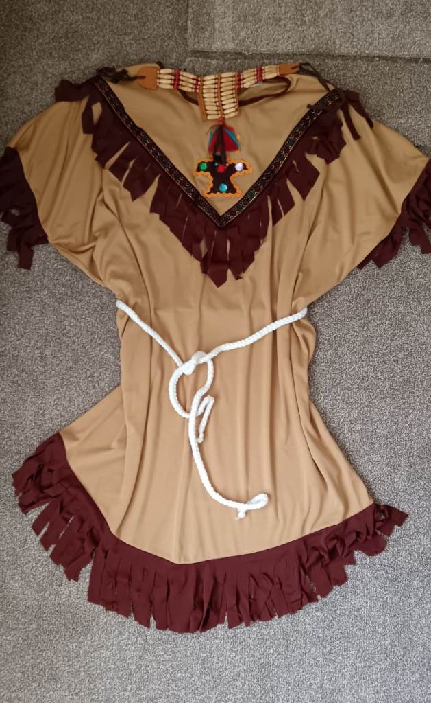 Ladies Native American Fancy Dress Costume