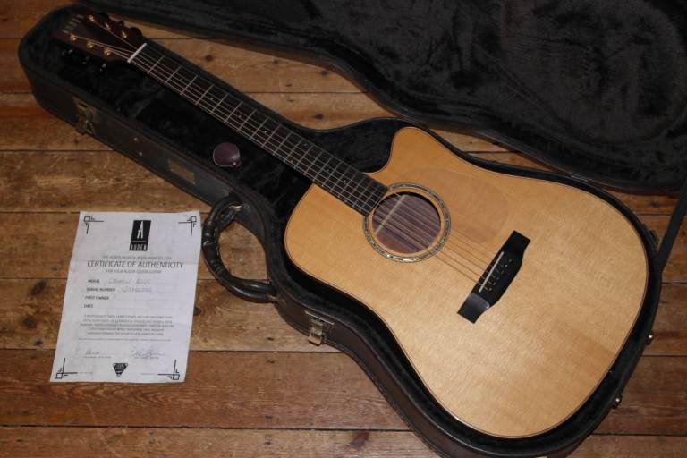 Auden Colton RSDC Rosewood Series solid rosewood/spruce dreadnought cutaway electro acoustic.
